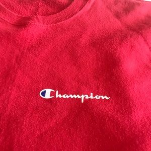 Red Champion Sweatshirt